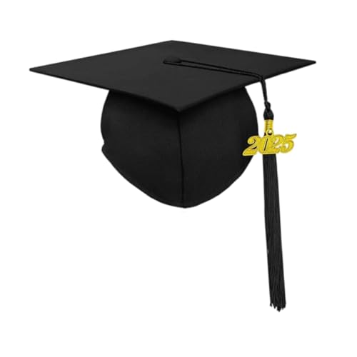 Dickly Graduierungskappe, verstellbar, Partyzubehör, Bachelor-Kappe für Erwachsene, Frauen, Männer, Schwarz Dickly Graduierungskappe, verstellbar, Partyzubehör, Bachelor-Kappe für Erwachsene, Frauen, Männer, Schwarz von Dickly