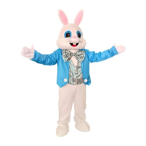 Dickly Häschen-Kostüm, Kaninchen-Kostüm, Erwachsenen-Anzieh-Outfit, Kleidung, Overall, Bekleidung, Cosplay-Kostüm für Geburtstagsparty, Rollenspiele, Blau Dickly Häschen-Kostüm, Kaninchen-Kostüm, Erwachsenen-Anzieh-Outfit, Kleidung, Overall, Bekleidung, Cosplay-Kostüm für Geburtstagsparty, Rollenspiele, Blau von Dickly
