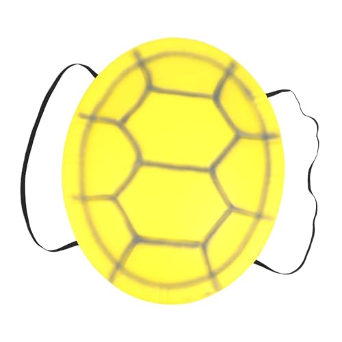 Dickly Halloween-Kostüm, Eva-Schildkrötenpanzer, lustiges Anzieh-Requisit für Halloween-Festival, Helles Gelb von Dickly