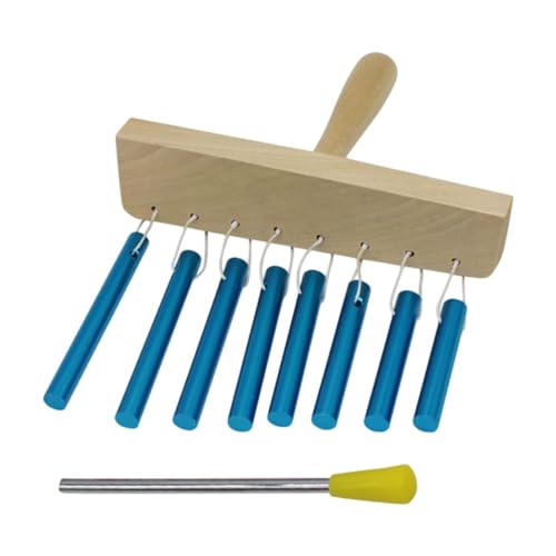 Dickly Handheld Wind Chime Instrument Tragbares Musikspielzeug Wind Chime Musikinstrument Tabletop Wind Chime für Heimkinder , Blau von Dickly