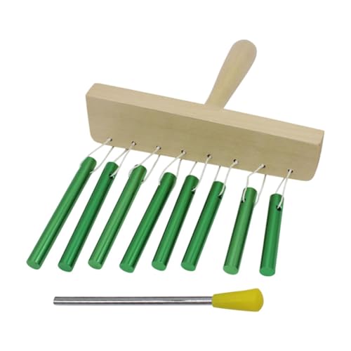 Dickly Handheld Wind Chime Instrument Tragbares Musikspielzeug Wind Chime Musikinstrument Tabletop Wind Chime für Heimkinder , GrÜn von Dickly