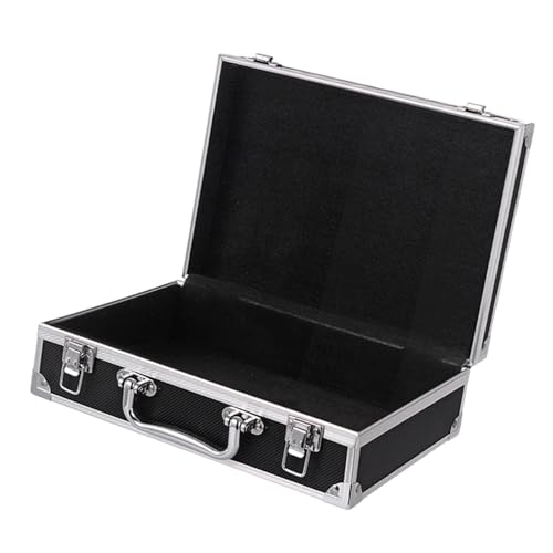 Dickly Hartschalen-Tragekoffer, Instrumentendokument-Organizer-Box, tragbarer Koffer, Aluminiumlegierungsrahmen, Tragetasche, Werkzeugkasten, Schwarz Dickly Hartschalen-Tragekoffer, Instrumentendokument-Organizer-Box, tragbarer Koffer, Aluminiumlegierungsrahmen, Tragetasche, Werkzeugkasten, Schwarz von Dickly