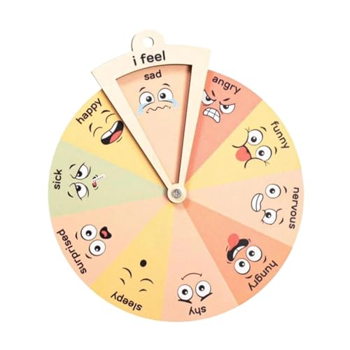 Dickly Holz Kinder Emotion Rad Ausdruck Emotionen Diagramm Lehrmittel Interaktives emotionales Lernspielzeug, Durchmesser 20cm Dickly Holz Kinder Emotion Rad Ausdruck Emotionen Diagramm Lehrmittel Interaktives emotionales Lernspielzeug, Durchmesser 20cm von Dickly