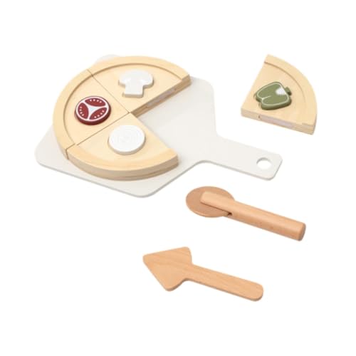 Dickly Holz Pizza Spielzeug Spielset Pretend Play Küche Zubehör Frühes Lernen Rollenspiel Kreativ für Kinder Kinder Geburtstagsgeschenk, Ohne Ofen Dickly Holz Pizza Spielzeug Spielset Pretend Play Küche Zubehör Frühes Lernen Rollenspiel Kreativ für Kinder Kinder Geburtstagsgeschenk, Ohne Ofen von Dickly