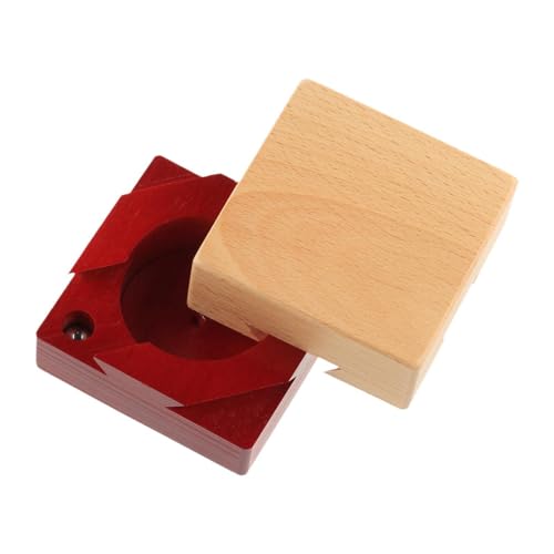 Dickly Holz Puzzle Box für Kreative Denkspiele Und Aufbewahrung, Außen 7,3x7,3cmx5cm von Dickly