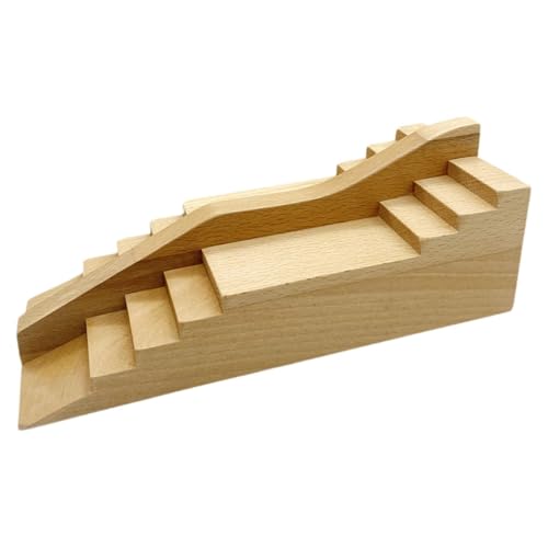 Dickly Holzgriffbrett-Rampenzubehör, multifunktionales Ornament, Neuheit, verbessert die Kreativität, Kinderspielzeug, Griffbretthindernis, Style B von Dickly