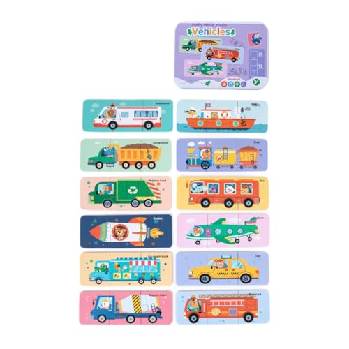 Dickly Holzpuzzles Lernspielzeug Farben Formen mit Metallbox für, Verkehr Dickly Holzpuzzles Lernspielzeug Farben Formen mit Metallbox für, Verkehr von Dickly