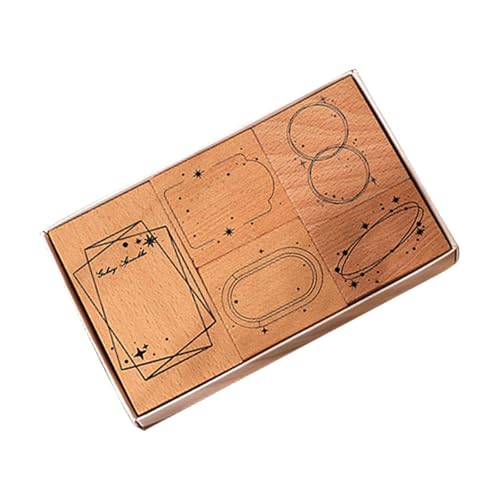 Dickly Holzstempel mit Box Holzmarken Set für Scrapbook Envelope Planer Fotoalbum, Style A Dickly Holzstempel mit Box Holzmarken Set für Scrapbook Envelope Planer Fotoalbum, Style A von Dickly