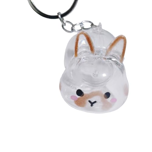 Dickly Kaninchen-Schlüsselanhänger, Taschenanhänger, vielseitiges Geschenk für Kaninchenliebhaber, leicht, einzigartiges Souvenir, Auto-Schlüsselanhänger, Style A von Dickly