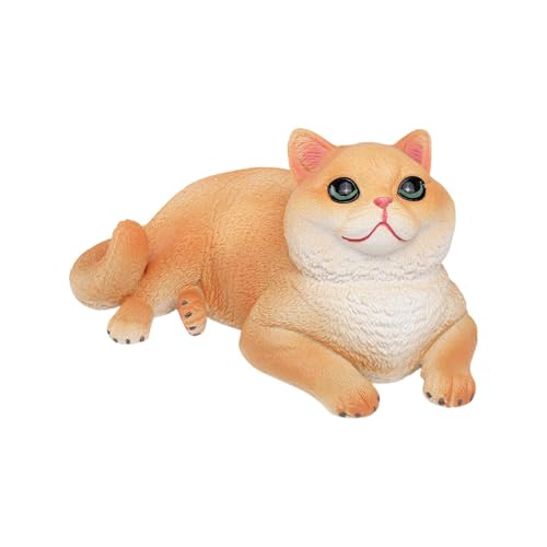 Dickly Katzenfigur, Tierfigur, Simulationskatzenfigur, Katzenkuchenaufsatz, Kätzchenspielzeug für Miniaturlandschaften, Orangene Katze Dickly Katzenfigur, Tierfigur, Simulationskatzenfigur, Katzenkuchenaufsatz, Kätzchenspielzeug für Miniaturlandschaften, Orangene Katze von Dickly