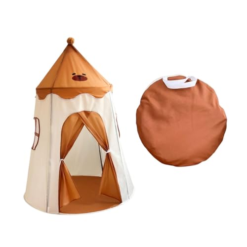 Dickly Kinder Spielzelt Kinder Burg Spielhaus Tipi Burgzelt Tipi Spielhaus für Geburtstagsparty, Braun Dickly Kinder Spielzelt Kinder Burg Spielhaus Tipi Burgzelt Tipi Spielhaus für Geburtstagsparty, Braun von Dickly