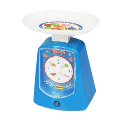 Dickly Kinder-Waage-Spielzeug, elektronisch, lustig, tragbar, Spielhaus, Lernküchenspielzeug für Jungen und Mädchen, Kindergeschenke, Blau von Dickly