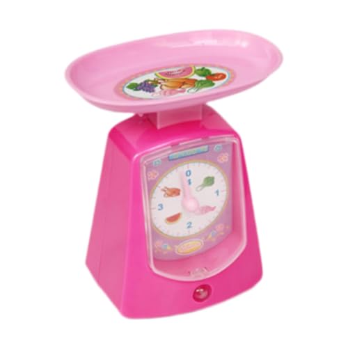 Dickly Kinder-Waage-Spielzeug, elektronisch, lustig, tragbar, Spielhaus, Lernküchenspielzeug für Jungen und Mädchen, Kindergeschenke, Rosa von Dickly