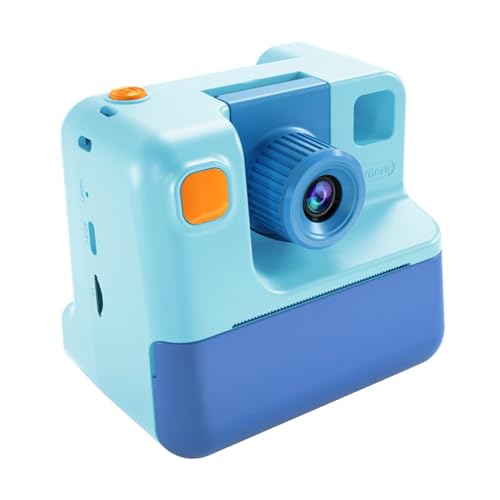Dickly Kinderkamera, Sofortdruck, kreative, langlebige Selfie-Kamera, stabile Digitalkamera für Jungen und Mädchen, Blau von Dickly