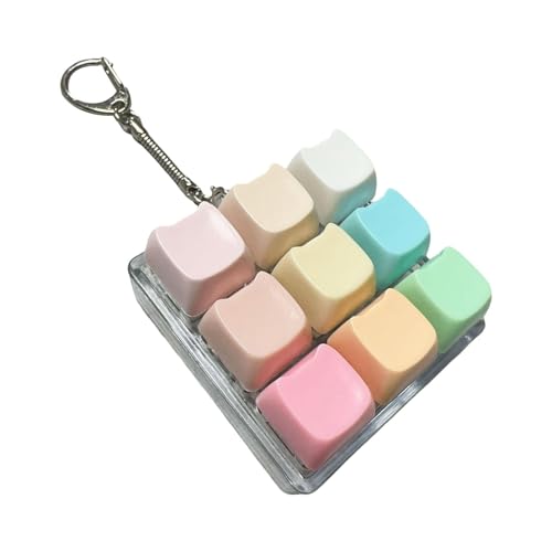 Dickly -Klicker-Spielzeug, Zappelspielzeug, Zeitvertreib, entspannend, lustige Geschenke für Erwachsene, tragbar, Regenbogenkatze von Dickly
