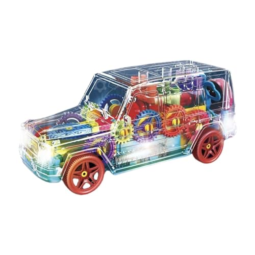 Dickly Leuchtendes Autospielzeug, sensorisches Spielzeug, bewegliche Zahnräder, transparente Musik und LED-Effekte für Kinder Dickly Leuchtendes Autospielzeug, sensorisches Spielzeug, bewegliche Zahnräder, transparente Musik und LED-Effekte für Kinder von Dickly