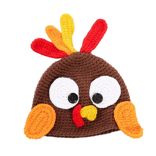 Dickly Lustige Hut Thanksgiving Hut Kopfschmuck Dekor Kopfbedeckung Party Cartoon Beanie Kopfbedeckung für Bühnenaufführung Halloween, für Erwachsene von Dickly