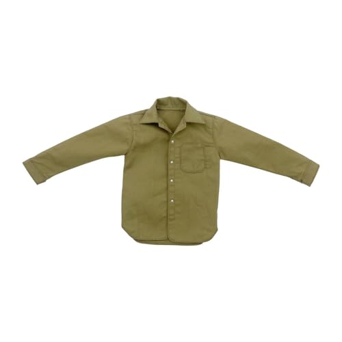 Dickly Männliches Freizeithemd im Maßstab 1:6, handgefertigte Puppenkleidung, Miniatur-Kleidung für 12 Zoll, Khaki Dickly Männliches Freizeithemd im Maßstab 1:6, handgefertigte Puppenkleidung, Miniatur-Kleidung für 12 Zoll, Khaki von Dickly