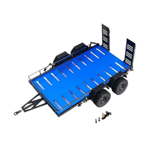 Dickly Metall-RC-Anhänger-Upgrade-Teil, Frachtträger, Spielzeug-LKW-Zubehör, Zubehör, Hochleistungsanhänger fürfür 1:18 RC Crawler ACCS, Blau Dickly Metall-RC-Anhänger-Upgrade-Teil, Frachtträger, Spielzeug-LKW-Zubehör, Zubehör, Hochleistungsanhänger fürfür 1:18 RC Crawler ACCS, Blau von Dickly