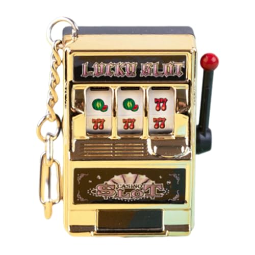 Dickly Mini-Spielautomat, Spielzeug, Schlüsselanhänger, Party-Dekoration, Geschenkfüller für Geburtstag, Geburtstagstorte, Dekor, Mini-Arcade-Spiel, , Golden von Dickly
