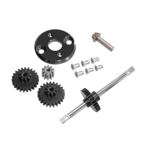 Dickly Motorritzel RC-Auto-Reparatursatz DIY-Modifikationsgetriebe Getriebesatz 1/12 RC-Modellauto-Upgrade-Teile für 82, Schwarz von Dickly