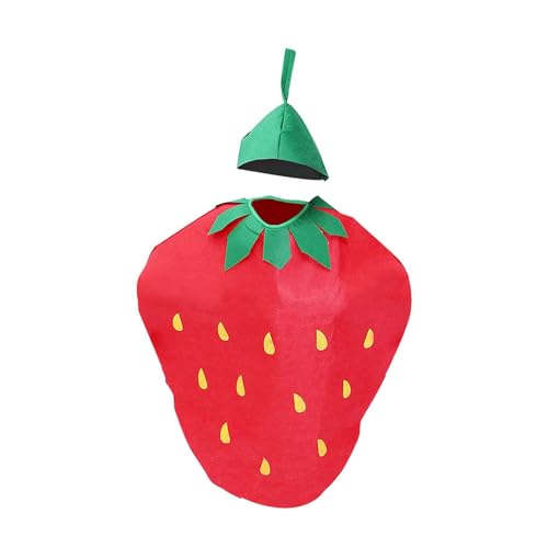 Dickly Obst-Kostüm-Outfit für Erwachsene, dekorativ, neuartig, bequemes Essen, Cosplay-Kostüme, Anzieh-Requisiten für vorgetäuschtes Spielen, Maskerade, Erdbeere Dickly Obst-Kostüm-Outfit für Erwachsene, dekorativ, neuartig, bequemes Essen, Cosplay-Kostüme, Anzieh-Requisiten für vorgetäuschtes Spielen, Maskerade, Erdbeere von Dickly