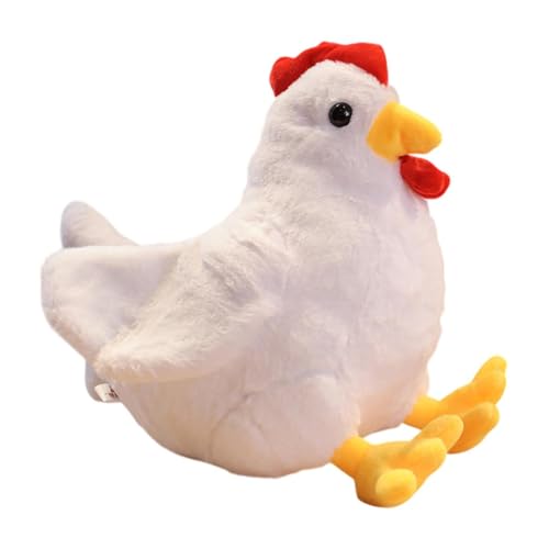 Dickly Plüsch Hühnerpuppe Plüschpuppe Figur Hühnchen gefülltes Tierspielzeug für Geschenke Kinder Teenager, Weiß 30 cm Dickly Plüsch Hühnerpuppe Plüschpuppe Figur Hühnchen gefülltes Tierspielzeug für Geschenke Kinder Teenager, Weiß 30 cm von Dickly