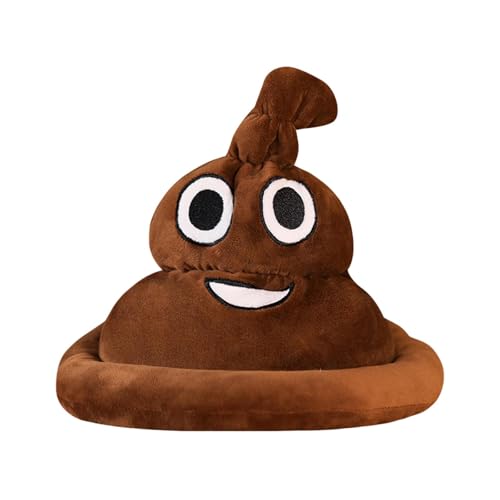 Dickly Poop Kostüm Hut Foto Requisite Winter Mottoparty für Jungen Mädchen Bühnenauftritt, Braun von Dickly