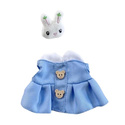 Dickly Puppenkleidung für 15/17 cm Große Plüschpuppen, ärmelloses Kleid Set für Gefüllte Puppen, DIY, Pädagogisch, Machen Sie Ihr Eigenes Puppen Outfit für K, Kleid und Pin Dickly Puppenkleidung für 15/17 cm Große Plüschpuppen, ärmelloses Kleid Set für Gefüllte Puppen, DIY, Pädagogisch, Machen Sie Ihr Eigenes Puppen Outfit für K, Kleid und Pin von Dickly