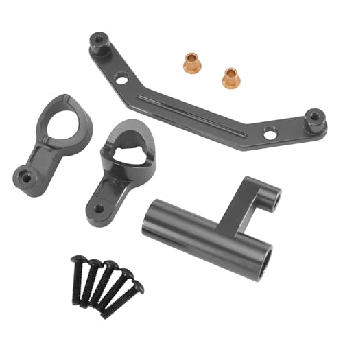 Dickly RC-Auto-Lenkbaugruppe RC-Fahrzeugteile Leichte Hochleistungsreparatur Ersetzt Fitting-Upgrade-Kit Spielzeugzubehör, Schwarzgrau Dickly RC-Auto-Lenkbaugruppe RC-Fahrzeugteile Leichte Hochleistungsreparatur Ersetzt Fitting-Upgrade-Kit Spielzeugzubehör, Schwarzgrau von Dickly