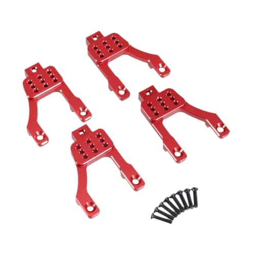 Dickly RC -Auto -Stoßdämpfer -Stoßdämpfer montiert leichte einstellbare einfache Installation vorderer Hinterradaufhängung für MN86s, Rot von Dickly