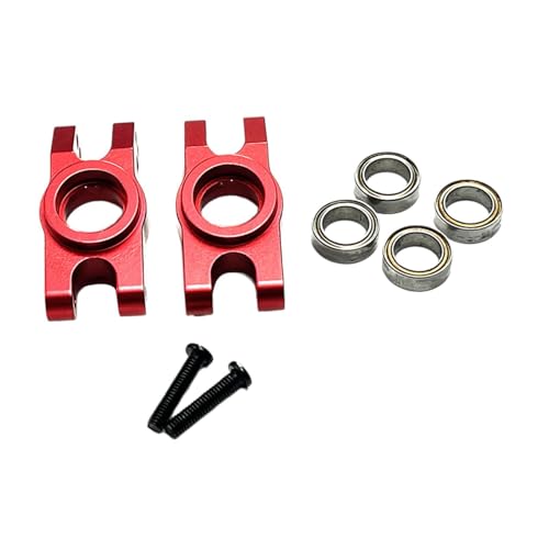 Dickly RC -Auto hintere Rad Nabenträger für 16207 16208 16209, Rot von Dickly