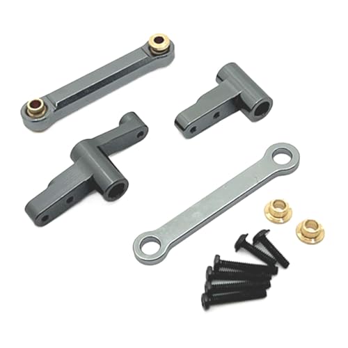 Dickly RC-Lenkgruppenbaugruppe, Metall-Upgradeteile, Ersatzteil ersetzt für 1/14 Maßstab 14209 14210 RC-Modellauto, DIY modifiziert, grau von Dickly