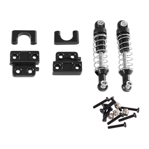 Dickly RC-Stoßdämpfer hinten, Federungsdämpfer-Set, Maßstab 1:12, Hobby-Auto, DIY-Ersatzteil, Ersatzmodell, Spielzeug, Ersatzteile, RC-Automodell, Schwarz von Dickly