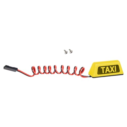 Dickly RC Taxi Lichter für RC Crawler Fahrzeuge Dekorative Beleuchtungszubehör, Gelb von Dickly
