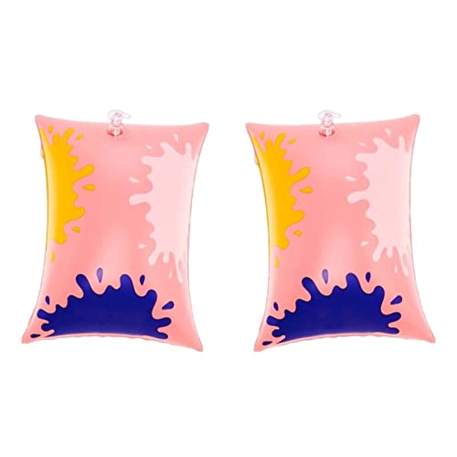 Dickly Schwimmarm Schwimmringe, Schwimmarm Schwimmkörper, Schwimmschwimmer Ärmel, Schwimmringe, Aufblasbare Schwimmarm Schwimmkörperbänder, Rosa Dreieck von Dickly