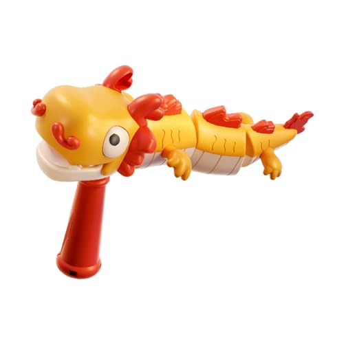 Dickly Schwingendes chinesisches Drachenspielzeug mit Licht. Chinesisches Drachenspielzeug für Jungen und Mädchen, Geburtstagsgeschenk ab 3 Jahren, Gelb von Dickly