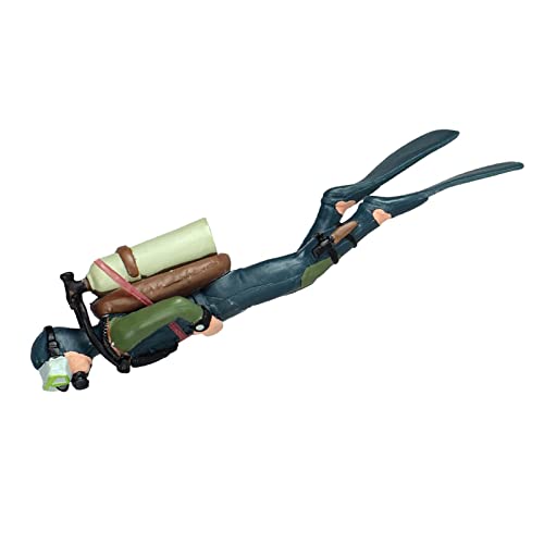 Dickly Simulation Miniatur Taucher Figur Szene Modell Layout Ornamente Unterwasser Aquarium Dekor Party Liefert, Stil 1 von Dickly