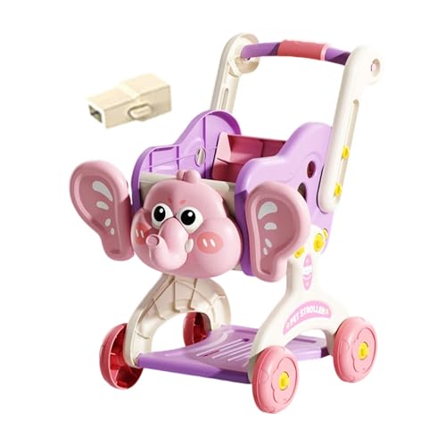 Dickly Spielzeug-Einkaufswagen, Rollenspiel, Supermarkt-Handwagen, Spielzeug für die Vorschule, Rosa Dickly Spielzeug-Einkaufswagen, Rollenspiel, Supermarkt-Handwagen, Spielzeug für die Vorschule, Rosa von Dickly
