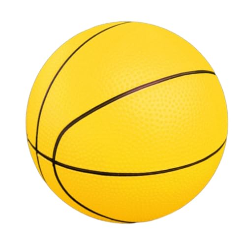 Dickly Sportball für, Spielzeug für drinnen und draußen, weiche kleine Bälle, Spielplatzball für Partygeschenke, Gelber Basketball von Dickly