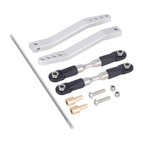 Dickly Stabilisator für RC-Autos im Maßstab 1:10, Ersatz-Stabilisator für die Hinterachse aus Metall, Stabilisatorhalterung für -10, Silber von Dickly