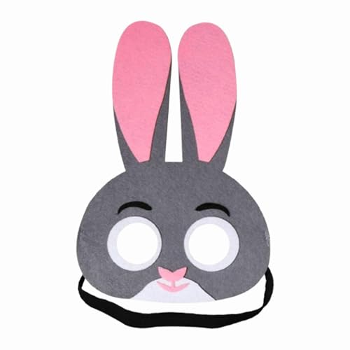 Dickly Tierfilzmaske, süße Gesichtsmaske für Bühnenauftritte, Veranstaltungen, Halloween, Erwachsene, Kaninchen Dickly Tierfilzmaske, süße Gesichtsmaske für Bühnenauftritte, Veranstaltungen, Halloween, Erwachsene, Kaninchen von Dickly