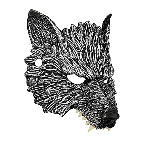 Dickly Wolf Maske für Kinder - Tolles Accessoire für Fasching und Feiern von Dickly