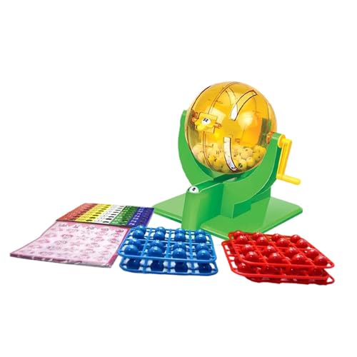 Dickly Zahlenlotto Maschine für Familienaktivitäten mit Bingo Set, Doppelfarbbälle Dickly Zahlenlotto Maschine für Familienaktivitäten mit Bingo Set, Doppelfarbbälle von Dickly