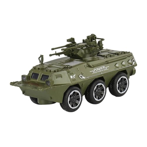 Dickly Zink -Legierungspanzerspielzeug Kinder Panzerfahrzeug Reibung angetriebene Rückenwagen für Kleinkinder, A von Dickly