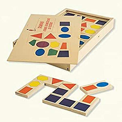 Dida - Holz-Domino Geometrische Formen für Kinder - Montessori Lernspiel mit 28 Teilen, Buntes Pädagogisches Tischspiel Dida - Holz-Domino Geometrische Formen für Kinder - Montessori Lernspiel mit 28 Teilen, Buntes Pädagogisches Tischspiel von Dida