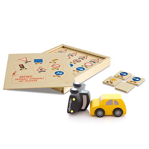 Dida - Memory Verkehrsschilder: Gedächtnis- und Zuordnungsspiel Montessori, Memo aus Holz mit 40 Karten zum Zuordnen, für Kinder 3-5 Jahre, Lernspiele für den Tisch Dida - Memory Verkehrsschilder: Gedächtnis- und Zuordnungsspiel Montessori, Memo aus Holz mit 40 Karten zum Zuordnen, für Kinder 3-5 Jahre, Lernspiele für den Tisch von Dida