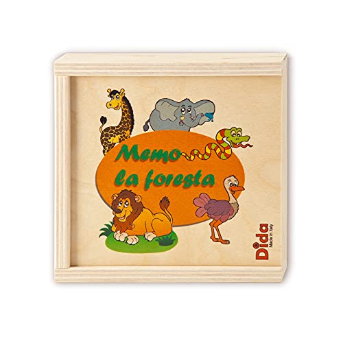Dida - Memory Wald: Gedächtnis- und Zuordnungsspiel Montessori, Tier-Memo, 20 Holzkarten zum Zuordnen, für Kinder 2-4 Jahre, Lernspiele für den Tisch Dida - Memory Wald: Gedächtnis- und Zuordnungsspiel Montessori, Tier-Memo, 20 Holzkarten zum Zuordnen, für Kinder 2-4 Jahre, Lernspiele für den Tisch von Dida