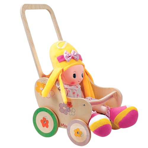 Dida - Der Puppenbuggy Aus Holz Dekoration Blume Ist EIN Holzpuppenwagen Für Kleinkinder Nützlich Auch Als Lauflern Wagen Dida - Der Puppenbuggy Aus Holz Dekoration Blume Ist EIN Holzpuppenwagen Für Kleinkinder Nützlich Auch Als Lauflern Wagen von Dida