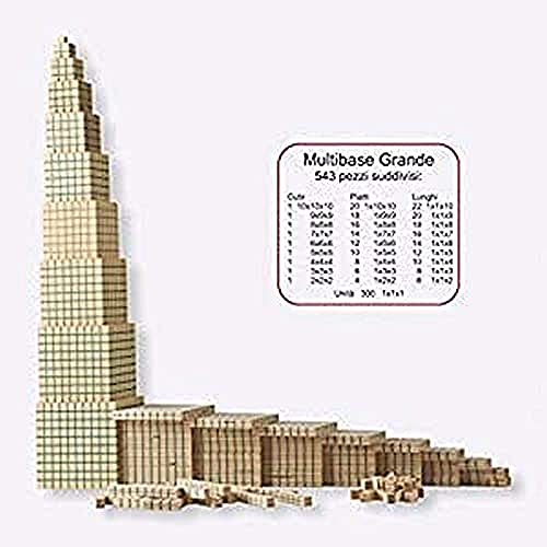 Dida - Set mit 543 Basis-10 Holzblöcken, Montessori Lehrmaterialien für Mathematisches Lernen, Multibase-Dienes-Arithmetikblöcke für Kinder Dida - Set mit 543 Basis-10 Holzblöcken, Montessori Lehrmaterialien für Mathematisches Lernen, Multibase-Dienes-Arithmetikblöcke für Kinder von Dida